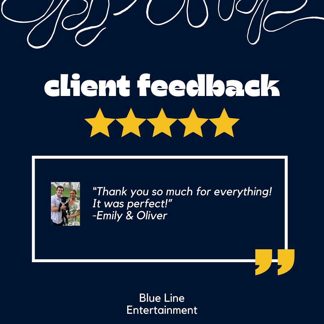 These reviews never get old!  #bluelinedj #owensborodj #owensborowedding