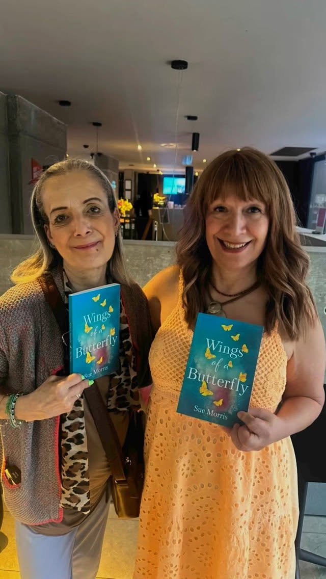Congratulations to Sue Morris on the launch of her fabulous novel Wings of a Butterfly 🚀📖 Thank you for inviting me @suemorris_official ❤️ and @curzonbloomsbury for hosting. Had loads of fun with @normacurtis46 @maeve_haran
author, hot new release, book launch, paperback
#authorlife #instaauthor #literary #writing #booklaunch #wingsofabutterfly #womensupportingwomen #outandabout