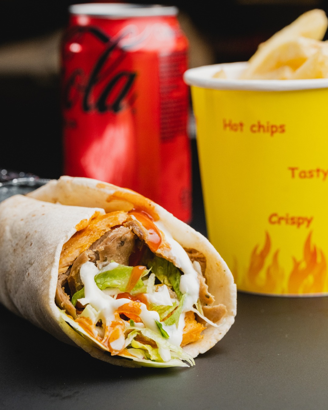 This combo doesn’t play around.
A loaded kebab, crispy fries, and an ice-cold Coke. 
The ultimate trio from Saffron Kebab and Curry at 18 Willis Street
#18WillisSt #WellingtonCBD