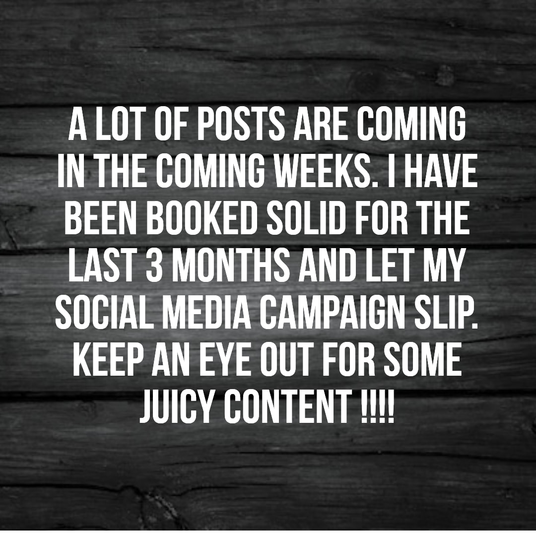 Most content is coming soon. I never imagined I would become as busy as I am. Unfortunately my social media has suffered. the coming weeks will have more content to come!!!!! Thank you for supporting our business
