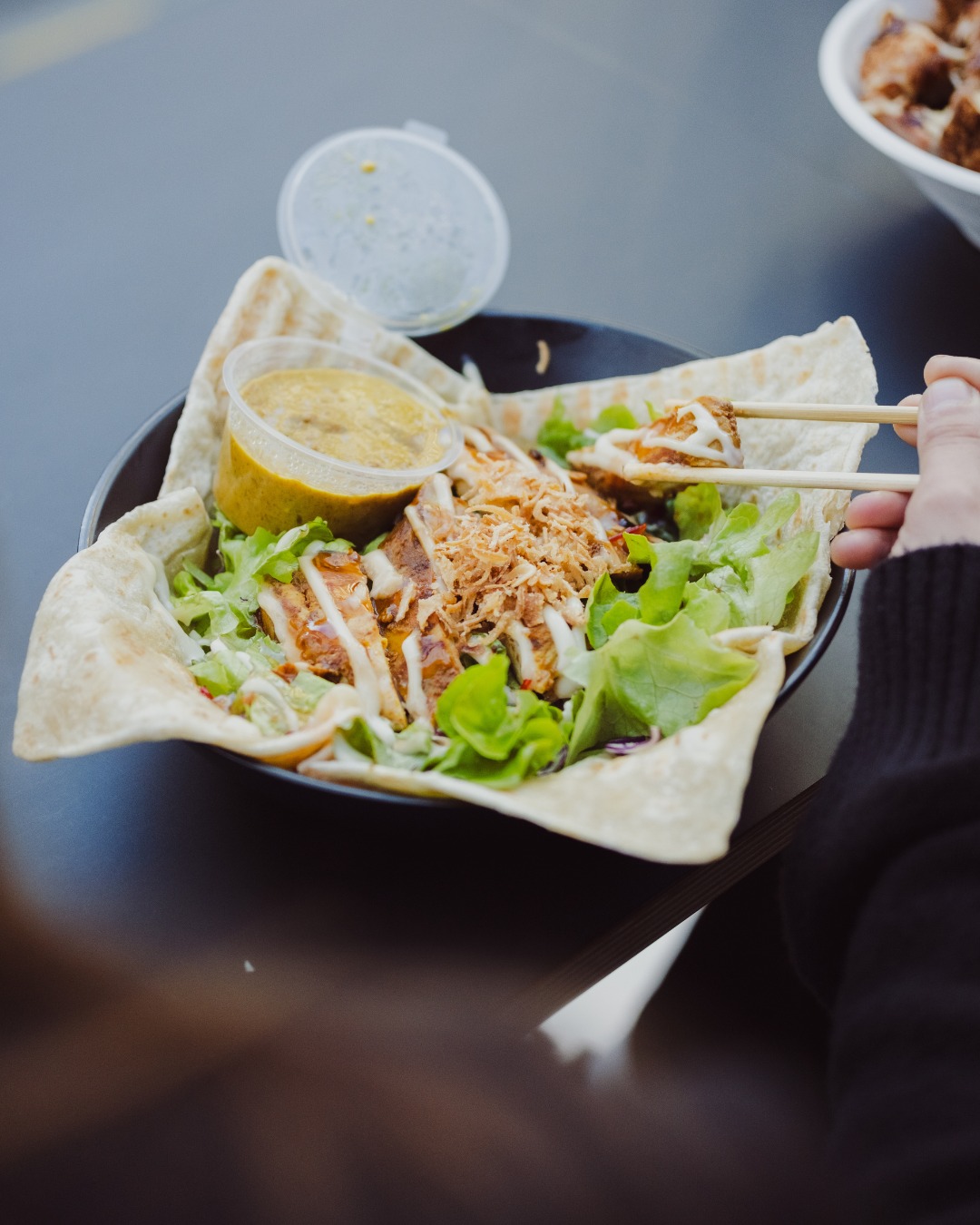 A balanced, flavour-forward bowl from @satayme. 
18 Willis has your lunch ready just steps away from the office.
#18WillisSt  #WellingtonCBD