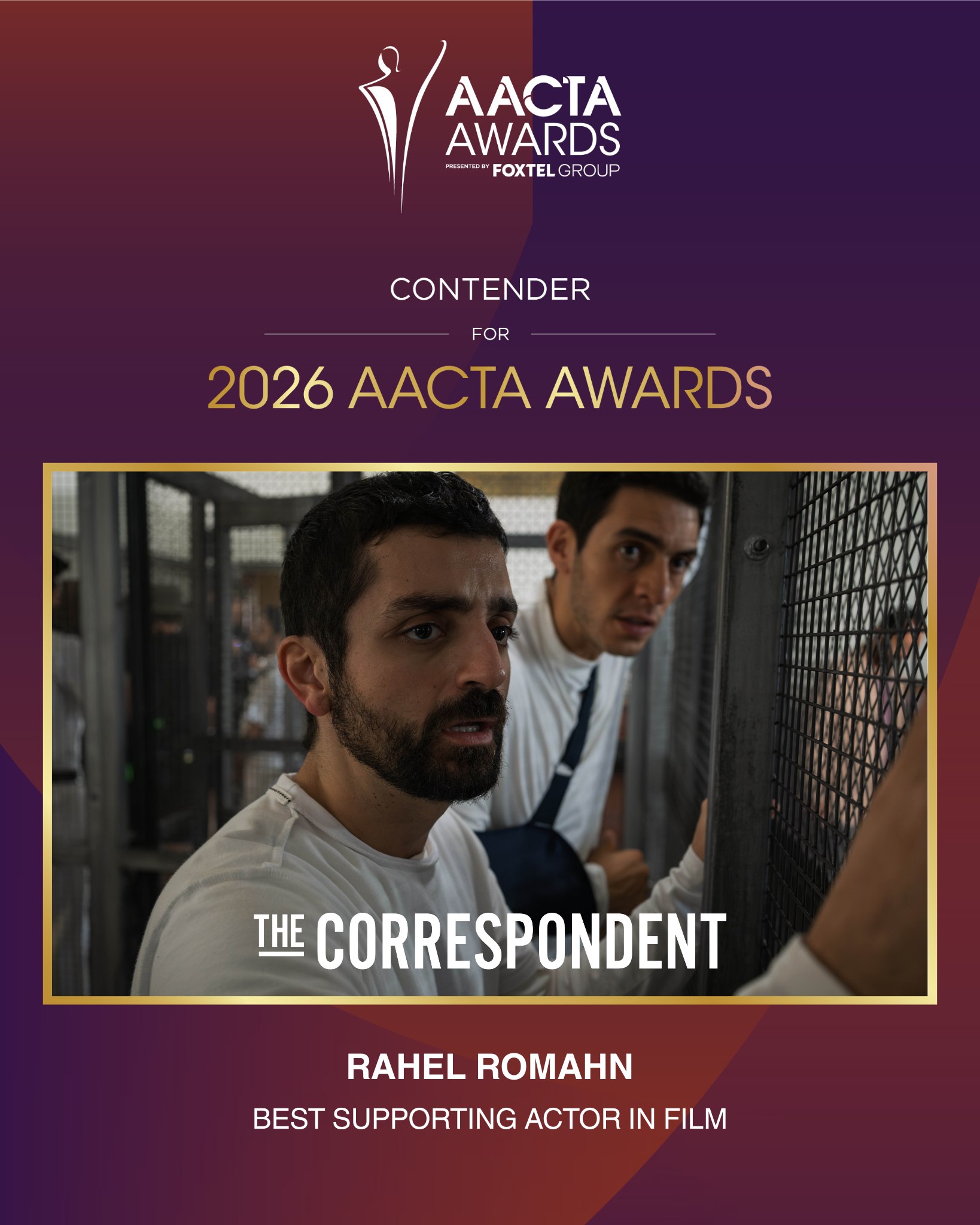 For your consideration Rahel Romahn for Best Supporting Actor ✨ @aacta