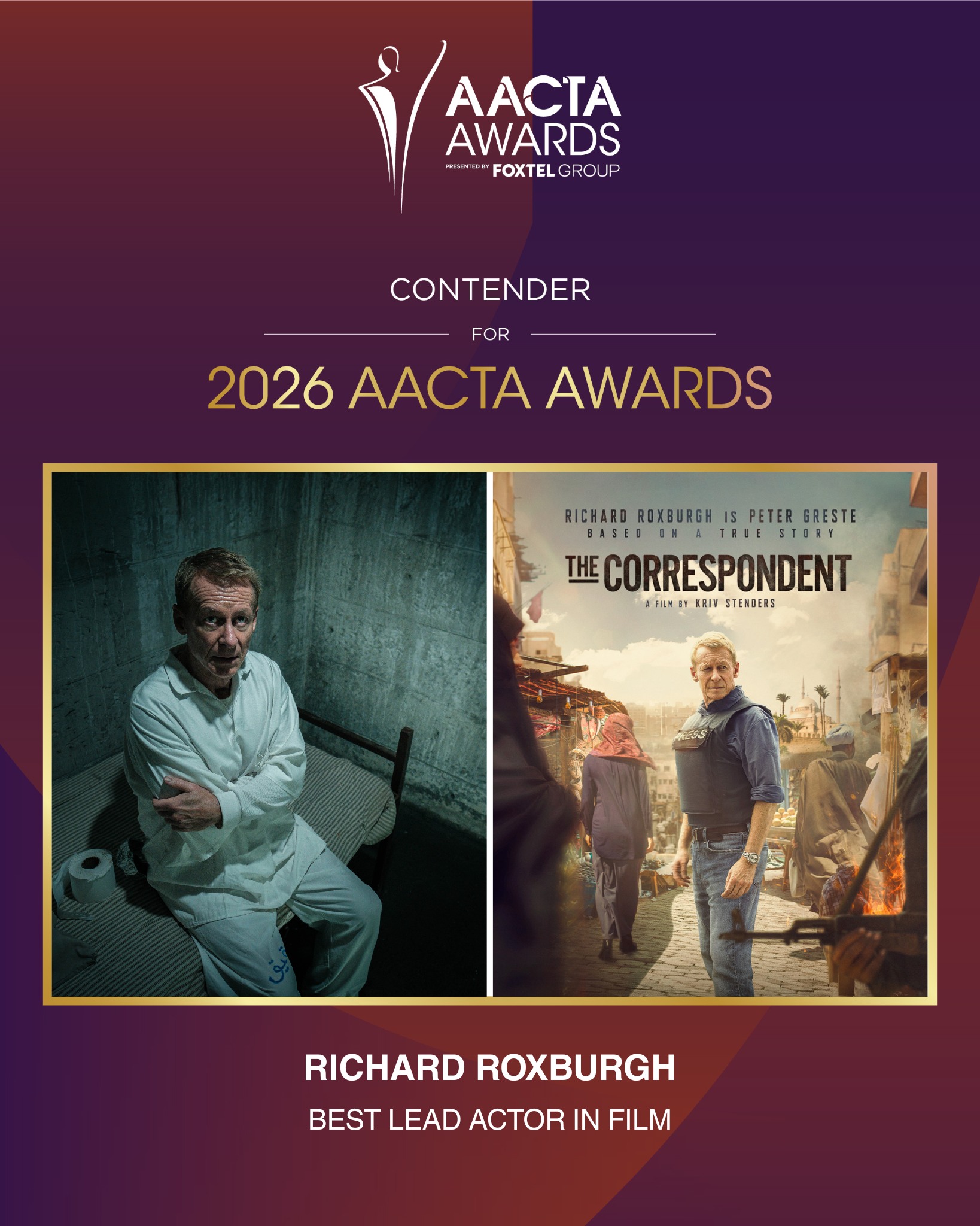 For your consideration Richard Roxburgh for Best Lead Actor In Film ✨ @aacta