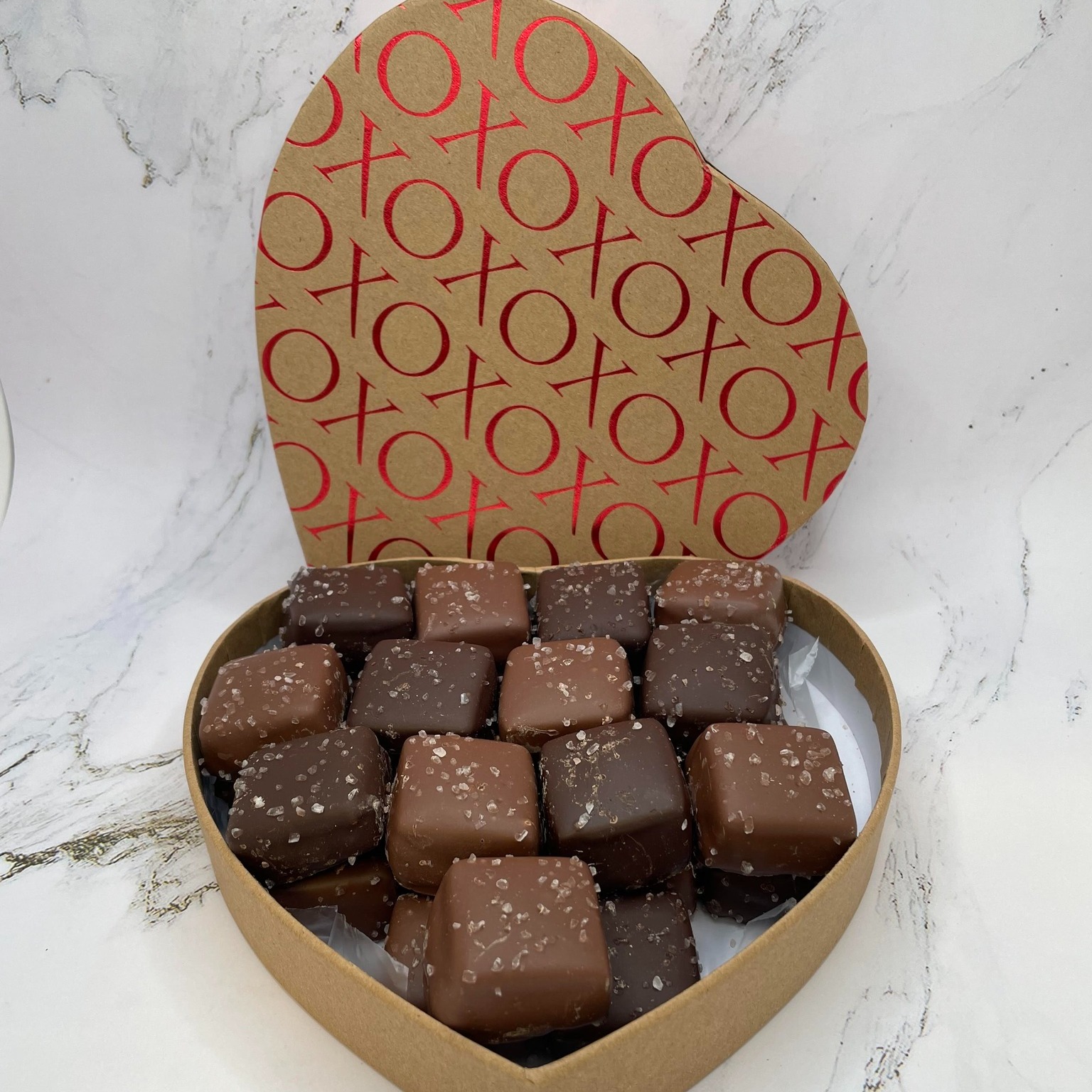 A week until Valentines Day! Don't wait until the last minute #alaskanfudgecompany #bemineforever #valentinesday #seasaltcaramel