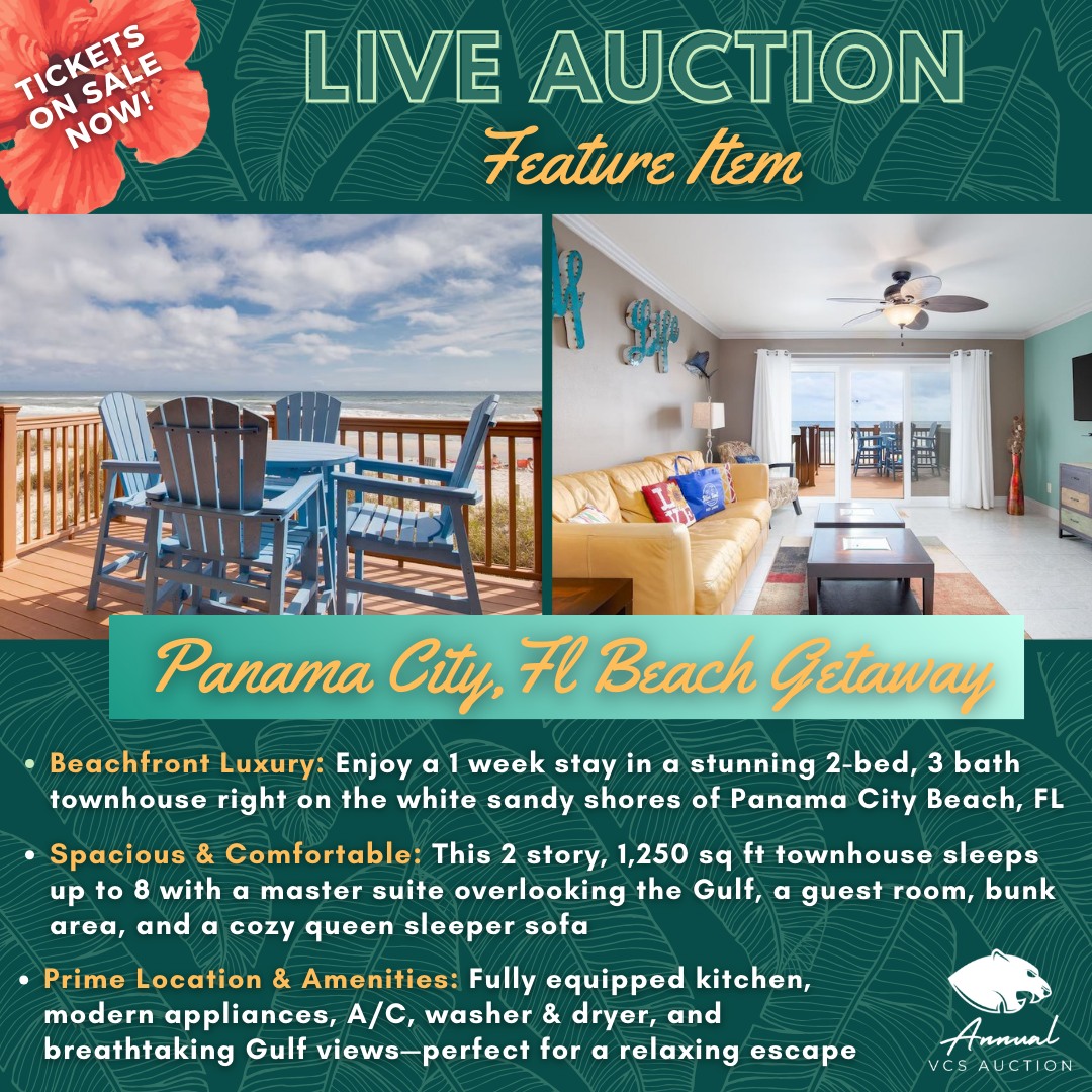 Invite your friends & family, grab your best luau gear and join us for the 8th Annual VCS Auction!
Link to purchase tickets in bio!