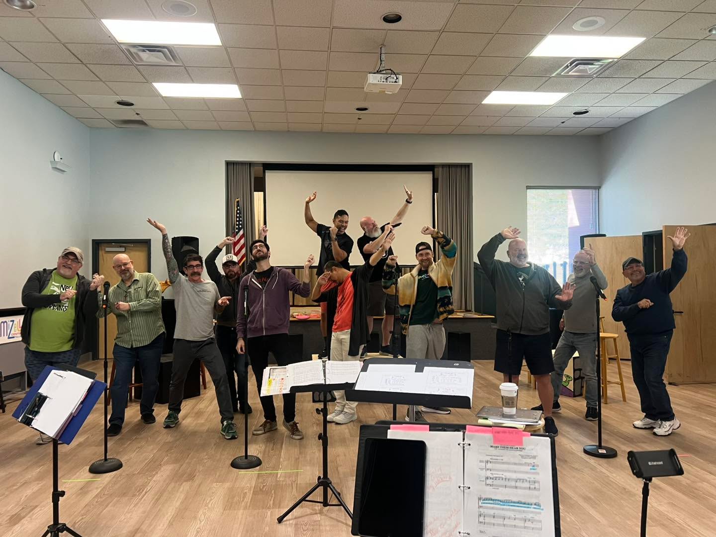 🎭🎶 Rehearsal update: organized chaos!
This week the BelloGents of A Cabbello have been working through staging and cue-to-cue transitions for Broadway Lights The Way — which basically means figuring out where to stand, where to walk, and trying not to run into each other while singing.
It’s all part of the magic… and it’s starting to come together!
Get your tickets now: https://acabbello.com/next-performance