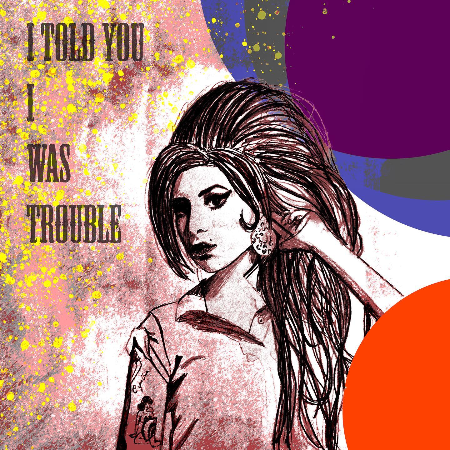 Amy, ten years since you passed away but you are no less of a legend.
#amy #amywinehouse #legendary #amywinehouseforever #amywinehouseart #artoftheday #powerwoman #femaleartist #mixedmedia #mixedmediaart #artlovers #printsavailable #itoldyouiwastrouble