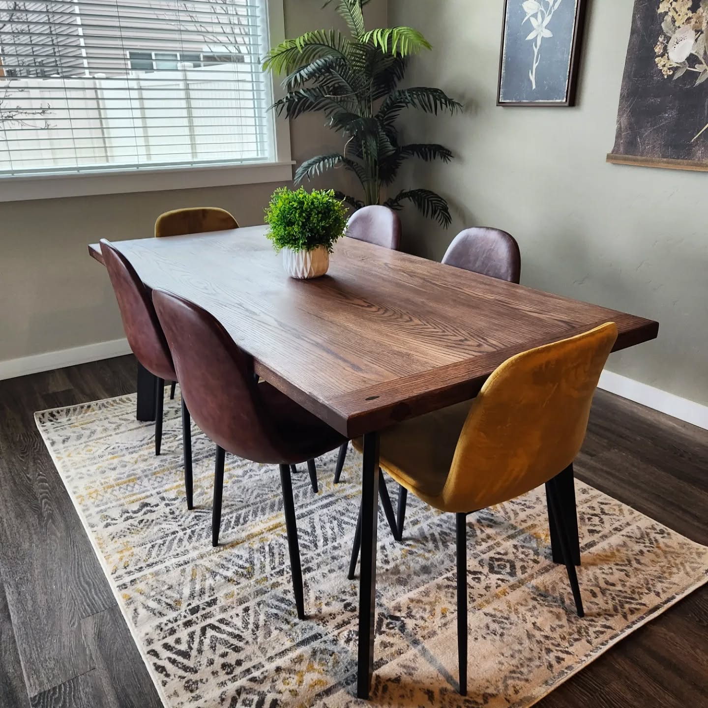 Another happy client!! 
Just delivered this 6 ft by 36 inch dining table today! Always fun working with clients who make woodworking so fulfilling and rewarding! Yes, the woodwork itself is fun and enjoyable. But seeing the finished product in its forever home with happy clients is what makes it worth it for me personally!! 
Couldn't have done it without Monty at @primemetalworks and the amazing staff at @hudsonandwestmeridian !!
Until the next! 
#woodworking #woodpreneur #veteranowned #smallbusiness #diningtable #customdiningtable #shoplocal #boise #idaho #buyidaho  #buylocal #custom