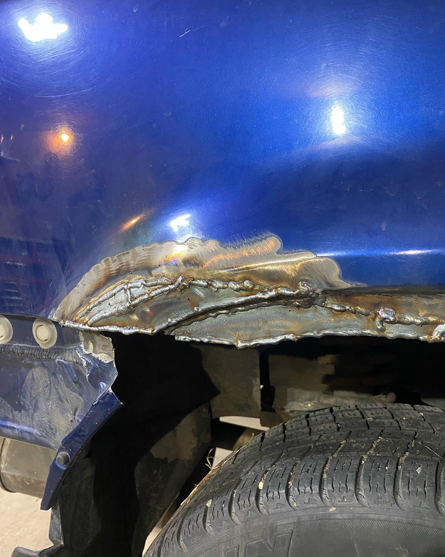 1999 Honda crv fender rebuild.