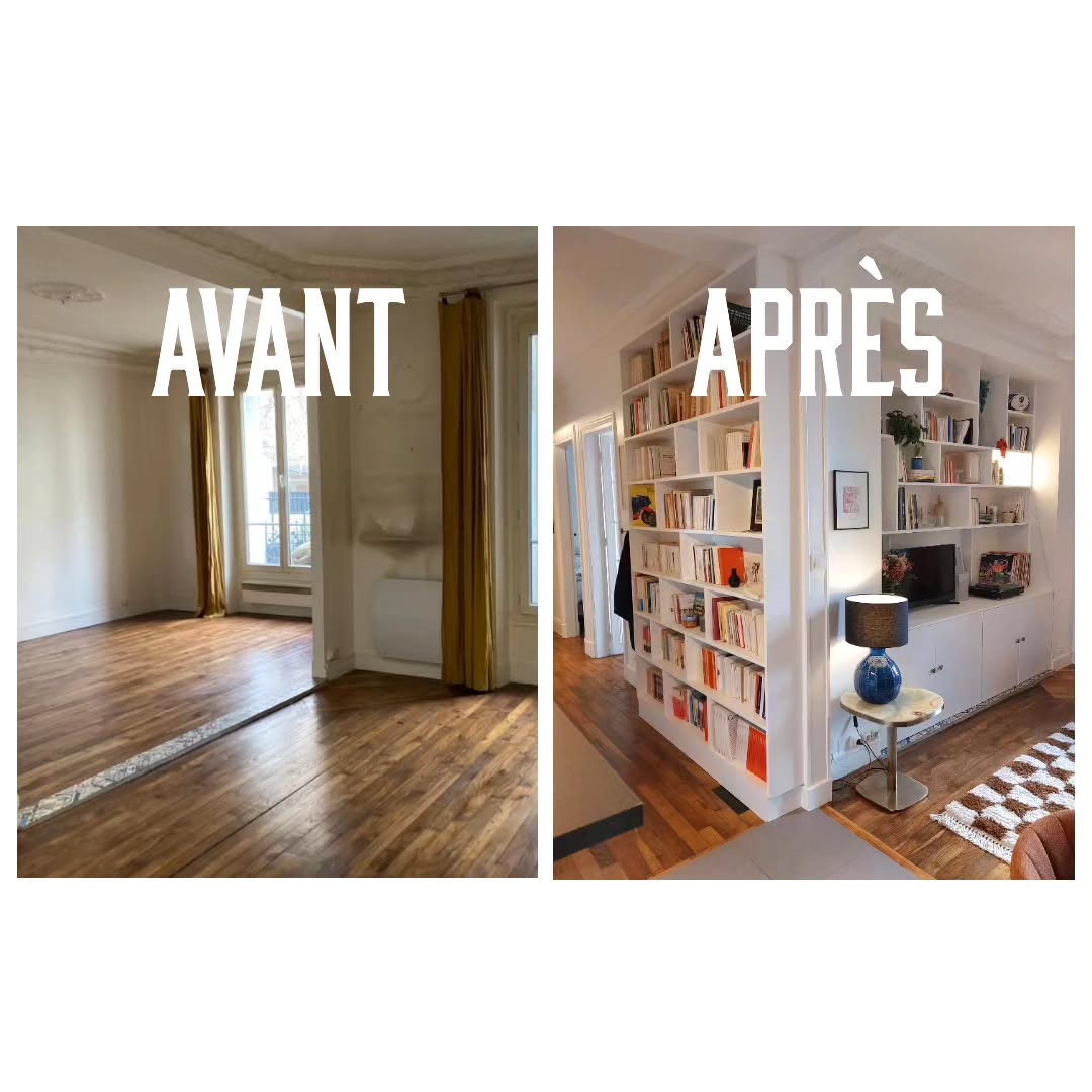 Chantier à Nogent-sur-Marne
Rénovation totale. Transformation d'un 2 pièces en 3 pièces.
Menuiseries sur mesure dans le séjour, l'entrée, le couloir et la chambre. Peinture générale.
Décorations et plans @amandinecdecoration
#mdservices #mhameddaoud #renovation #amenagement #travaux #amenagementdinterieur #renovationdinterieur #chantier #btp #carrelage #plomberie #electricite #parquet #peinture #papierpeint #isolation #maçonnerie #menuiserie #entreprisebtp #chantierderenovation #cuisine #salledebain #picoftheday #photodujour #avantapres