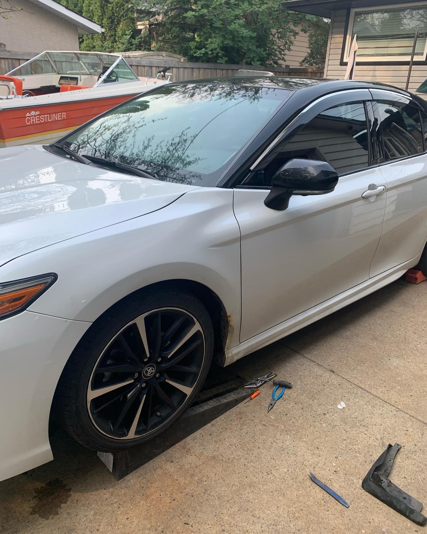 Quick day job on a beautiful 2015 Camry. Small rust spot that didn’t go very deep. But more complicated with the 3 stage paint but the results are excellent. Under a thousand in 24 hours