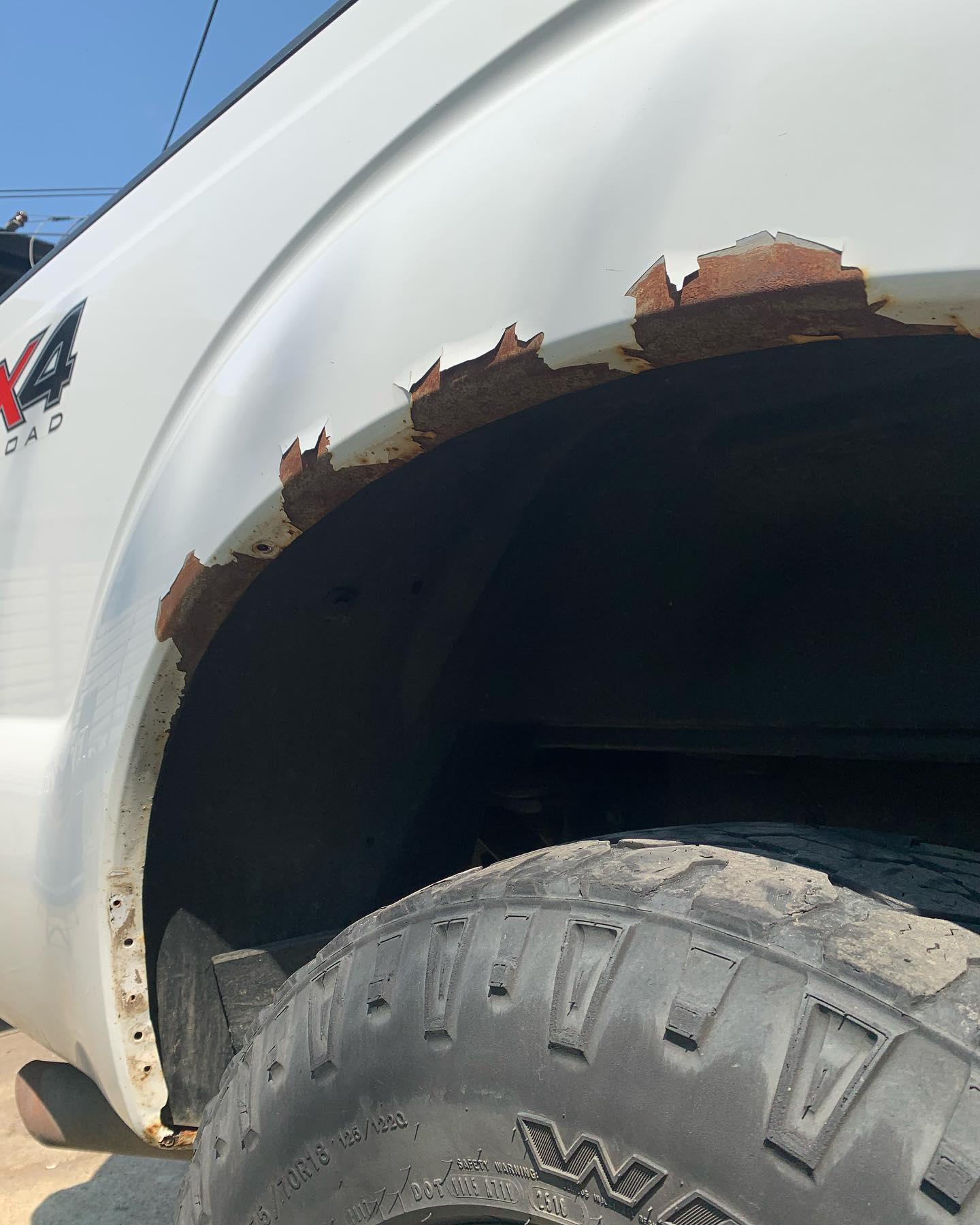 Rusted repaired on a 2013 f350.