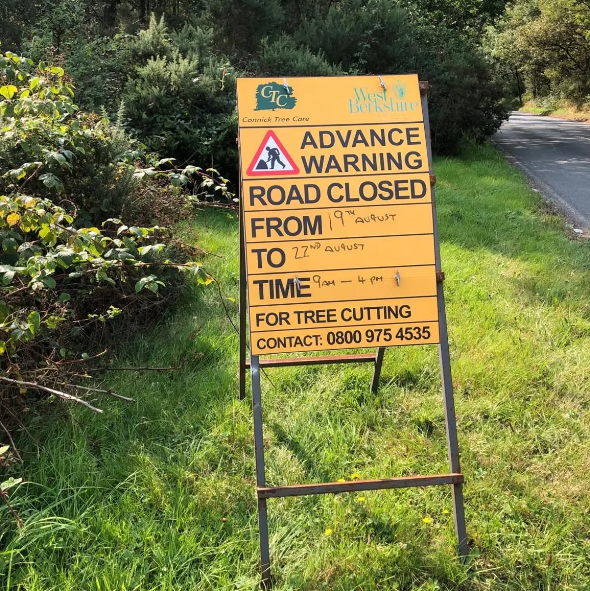 Coming from Thatcham direction in the next couple of days?
Road closure on Thornford Road to have a think about. Might need to set off a little earlier and find a detour.