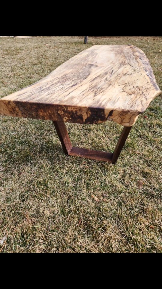Live edge coffee table! ✅️
This beautiful Spalted Maple Coffee Table is currently available for purchase!! Local delivery and shipping is also possible!! 
Honestly, I love the Spalted Maple mixed with the dark leg accents of the Black Walnut in the trapezoid legs.
Dm if interested or want your own custom piece! 
Slab and wood Credit: @thelumbershack & @hudsonandwestmeridian 
Finish: @rubiomonocoatusa 
#veteranowned #smallbusiness #woodpreneur #custom #coffeetable #woodworking #idaho #boise #buyidaho #shoplocal #buylocal #maple #blackwalnut #liveedge