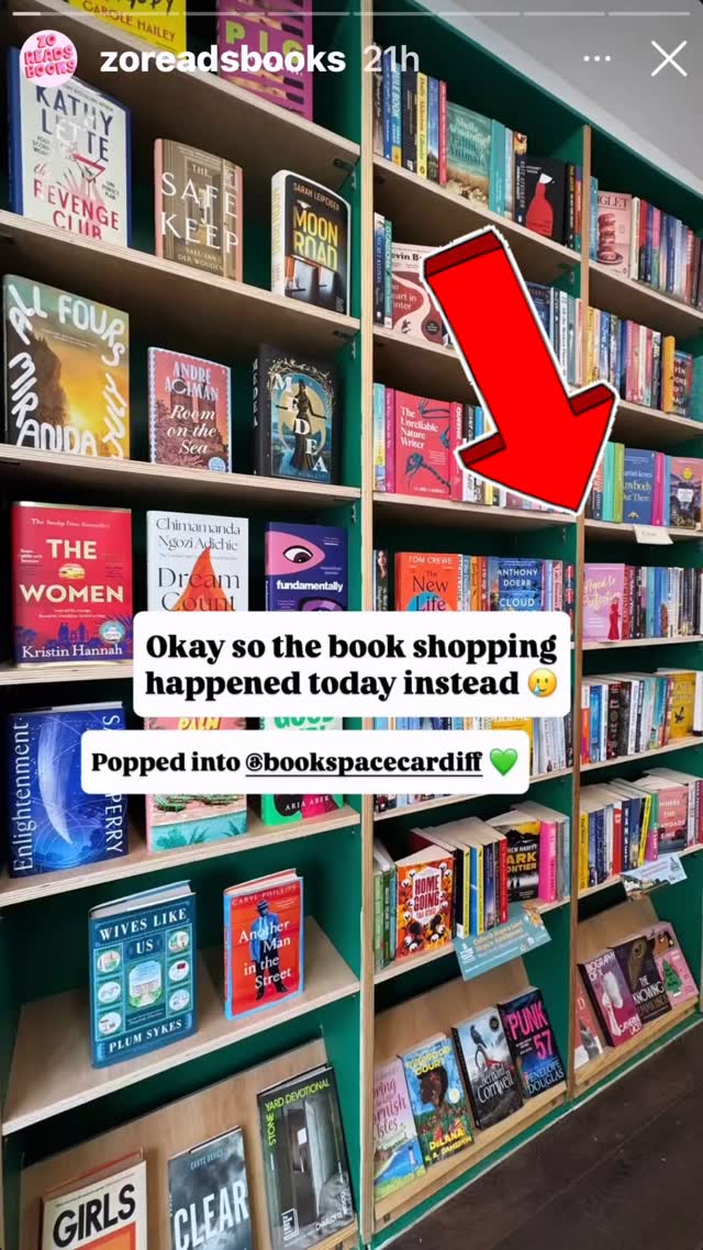 Thank you @zoreadsbooks for this unintended spot! 😁@bookspacecardiff @onemorechapterhc
.
#agedtoperfectionnovel #niloufarlamakan #romcom #livingthelife #writing #reading #cardiff #books #romanticcomedy #booklovers #reading #booksigning #books #romanticcomedy #fabulousover50 #boomer #babyboomer #proaging #womenover60 #agepositive #midlifewomen #older #olderwomen #midlifewomen #boomers