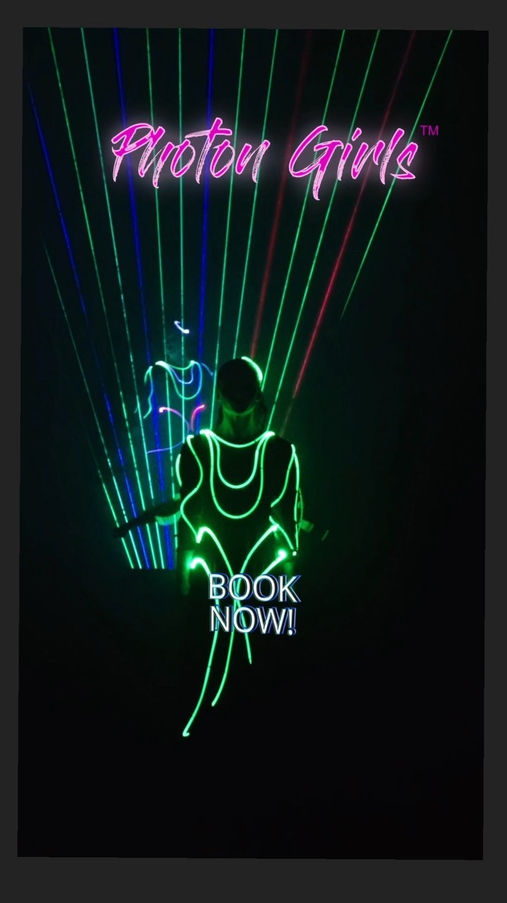 Light suits, lasers, dancers and led ribbons! Book us for your next #generalsession opener! #lightsuits #lasergirl #lightbender #lasers #dancers #ledribbons #neon #glow #womenintech #hitech #eventrpofs #eventplanner #corporateentertainment #lasvegas #ignite