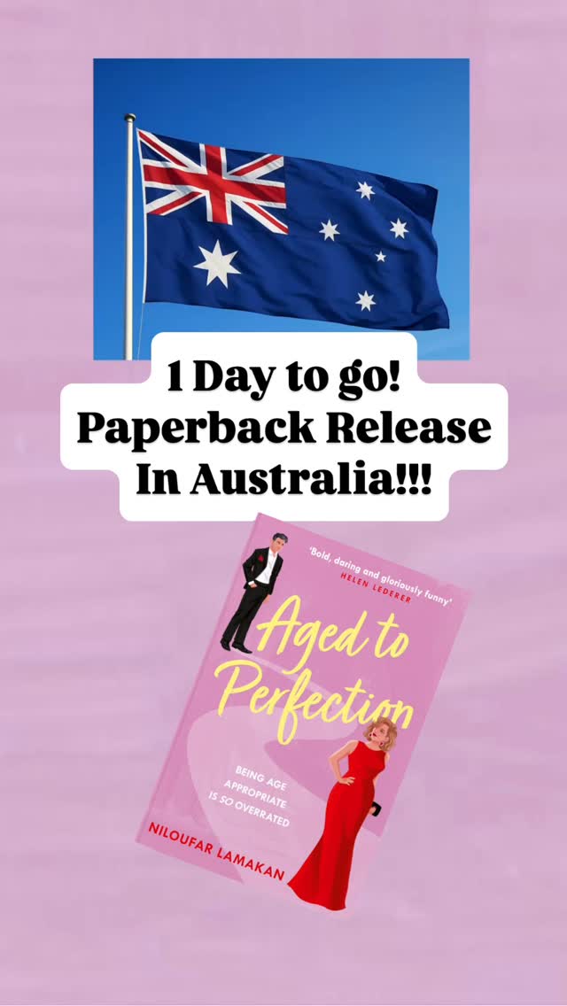 Out in Australia on 4th June! 🇦🇺📚 Link in bio
Sophia is 60, single, and rewriting the rules. Aged to Perfection is officially out in paperback across Australia from 4 June! Grab your copy and meet the romcom heroine you didn’t know you were missing. 💖🍷
-
@onemorechapterhc @juliettahendersonauthor @cherylakle @betterreadingau
#agedtoperfectionnovel #niloufarlamakan #PaperbackRelease #AgedToPerfection #AustralianReaders #RomComReads #FeelGoodFiction #AgePositiveReads #WomenOver50 #MidlifeRomance #BooksWithHumour #FunnyWomenWriters #AustralianBookstagram #AustraliaReads #AussieBooks #SmartRomCom #NewRelease2025 #FictionWithHeart #ReadersOfInstagram #BookLovers #BookLaunch #BooksDownUnder #boomer #babyboomer #proaging #womenover60 #agepositive