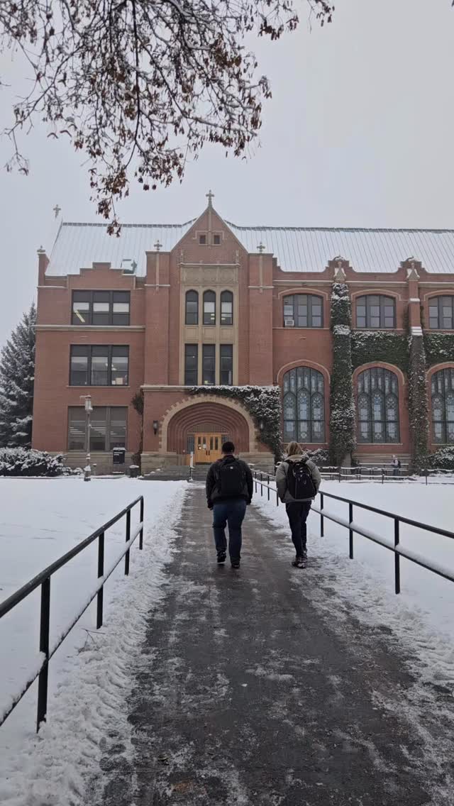 No campus like snow campus. ☃️🏂 #uidaho