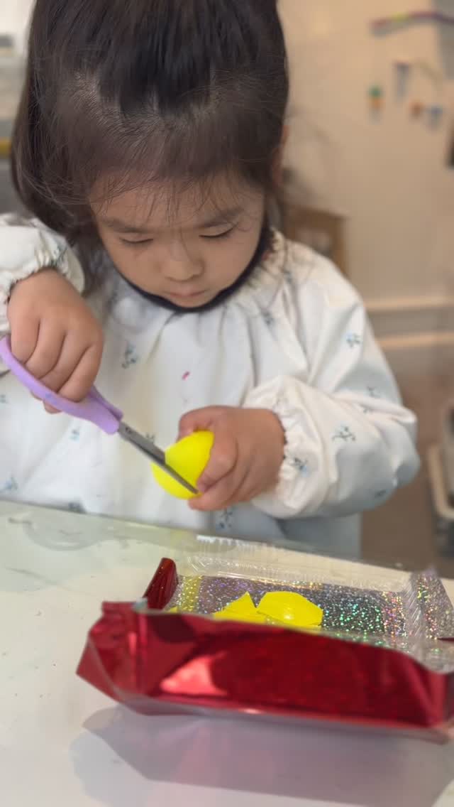 楽しい素材の工作パーティー♩#kidsartstudio