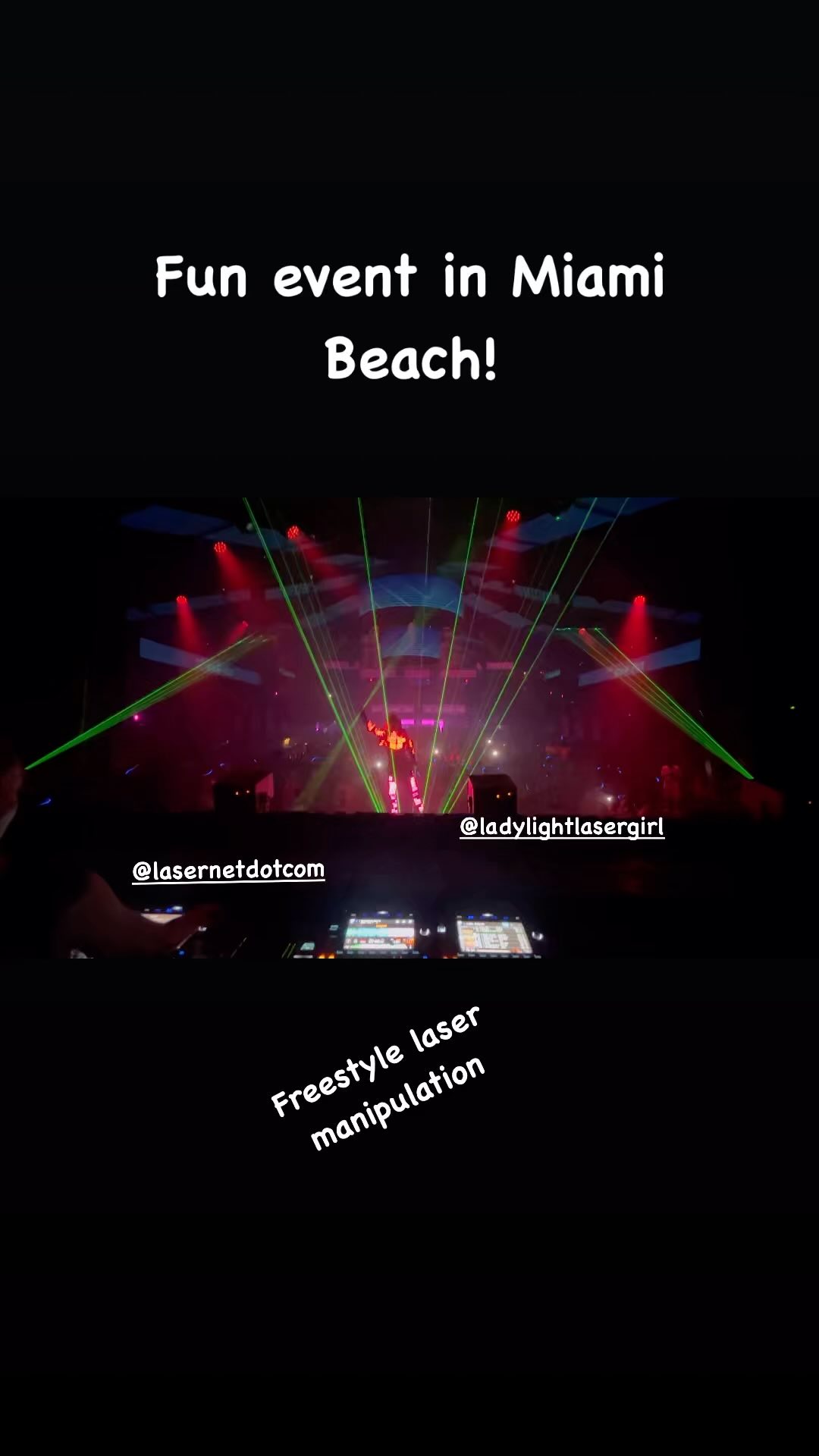 M2 Miami Beach special event! Laser gogo freestyle to DJ music :) Thanks @lasernetdotcom #lasergirl #laseract #lightbender #lasergogo #laserman #laserdancer #wowfactor #corporateevents #eventprofs