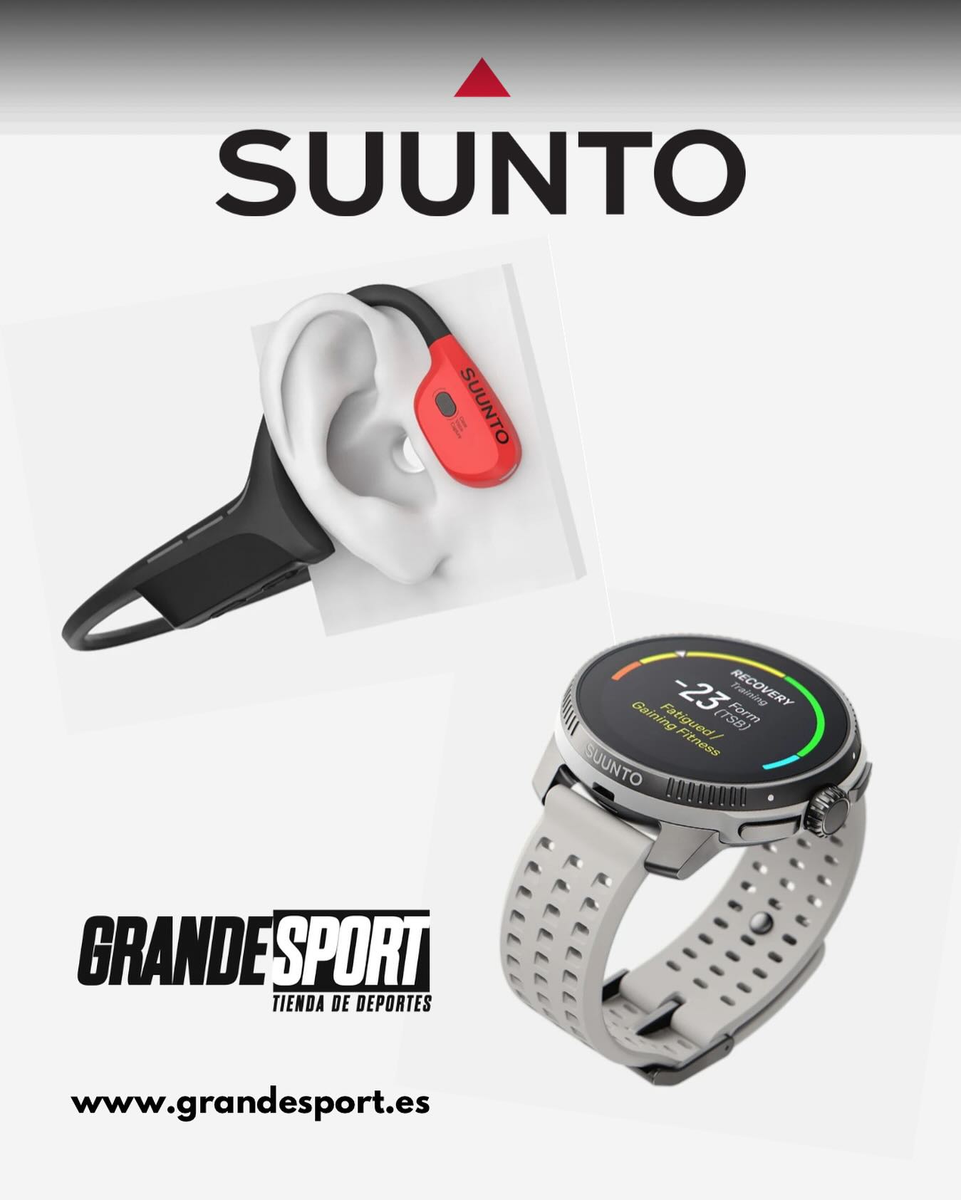 🆕 Ampliamos nuestra gama de relojes GPS ⌚️ y auriculares  de conducción ósea 🎧 con la marca finlandesa @suunto. 
Marca tecnológica oficial de las @utmbworldseries 
Te esperamos en @grandesport_gmr. 
📍C/. Real, 47.  San Sebastián de La Gomera
📲 Realiza tu pedido o consulta a través de Whatsapp al 6️⃣6️⃣0️⃣ 4️⃣4️⃣4️⃣ 8️⃣8️⃣4️⃣. O visita nuestra web www.grandesport.es
@suuntoesp 
#suunto #suuntorun #relojdeportivo #relojgps #auriculares #auricularesinalambricos