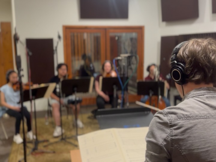 @thewoodstermovie recording sessions July 2025
Orchestrator and Session Conductor:
Connor Low
Music Prep by Low Music Group
MIDI Prep: Owen Grey
Recording Engineer: Michael Gossard
Violin 1: Sarah Liu
Violin 2: Jacob Yeung
Viola: Ariel Chapman
Cello: Kelly Picton
Woodwinds: Shawn Bryant
Mallets: lan McFarland
Sound Tech (mallets): Nathaniel Yang
Guitar and Mandolin: @hamcutler and @willnordstrom 
This was an incredible experience, a huge thank you to everyone who helped us out! Could not be happier with how it all turned out.
Stay tuned for the album release tomorrow! (Sept. 4)
Photo Creds: @mitchelloeth and @owenmgrey