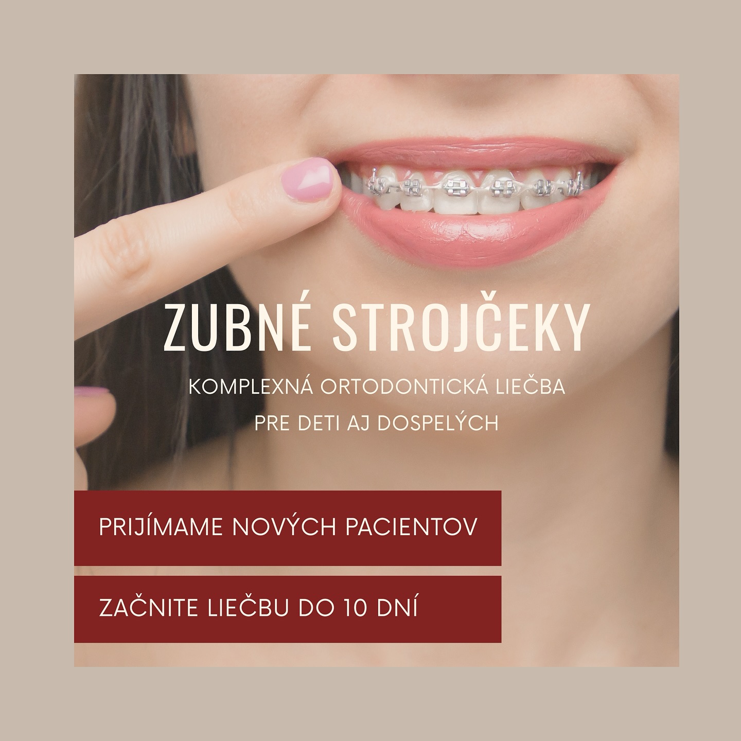 ✨ Kompletná čeľustno-ortopedická liečba pre deti aj dospelých ✨
U nás nájdete všetky typy zubných strojčekov:
🦷 snímateľné aparáty (nočné, myobrace)
🦷 fixné strojčeky (kovové)
🦷 neviditeľné strojčeky - alignery (Spark)
👉 Dostupné termíny
👉 Konzultácia zdarma
👉 Príjemné prostredie a individuálny prístup
👉 Možnosť objednania online
✅ ZAČIATOK LIEČBY DO 10 DNÍ
Začnite svoju cestu za krásnym úsmevom ešte dnes!
📍 Dr. Mandičáková – Ambulancia čeľustnej ortopédie
Tatranská 25, Košice
📞 0911 212 124
🌐 www.drmandicakova.sk
#drmandicakova #celustnaortopedia #ortodoncia #zubnestrojceky #predeti #kosice