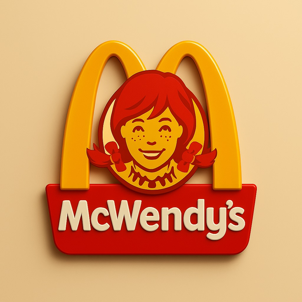 🍔✨ “What if McDonald’s & Wendy’s joined forces? Welcome to McWendy’s – where Big Macs meet Baconators.” #mcdonalds #wendys