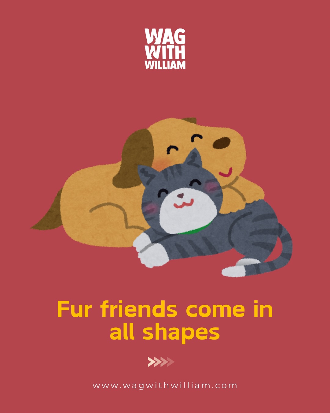 From tiny paws to giant hearts โ friendship is universal. ๐ถ๐ ๐พ #WagWithWilliam #FearFreeTraining #PositiveReinforcement