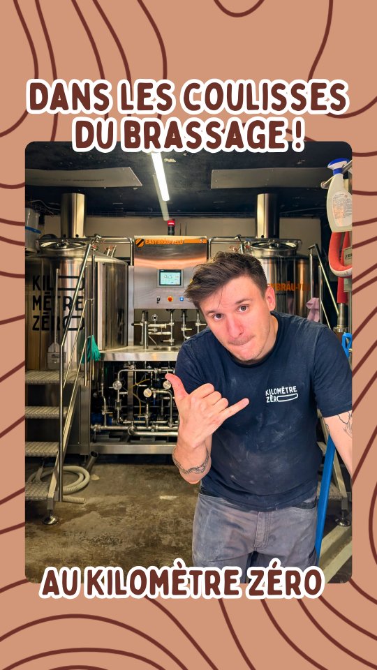 👋 Entre dans les coulisses du brassage ! 🍻 🚪 
Viens voir comment on transforme de simples grains en bières maison, juste ici à République !
Des cuves qui bouillonnent, des recettes maison et une équipe passionnée 🤗
Le tout servi dans ton verre, à Zéro Kilomètre de là où ça a été brassé ! 🧠👌
Curieux ou fan de craft beer ? 👀
Cette vidéo est pour toi ! 🤙
Partage-la avec tes potes, faites tourner le vrai goût du fait maison 🏡 🫶
📍 39 rue Notre Dame de Nazareth, Paris 3e
Suis le @km0paris pour ne rien manquer de nos actualités brassicoles ! 🗓️ 
L'abus d'alcool est dangereux pour la santé, à consommer avec modération. 💛
#beer #craftbeer #biere #bierecraft #parisbeer #brewpub #microbrasserie #apero #beerstagram #sortiraparis #craftparis #beertime