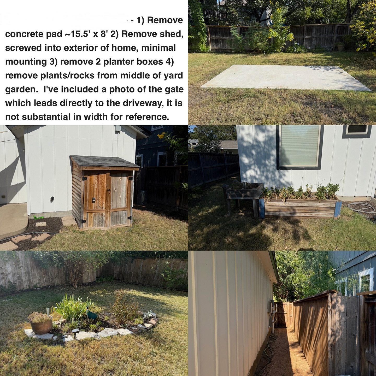 This one was a fun challenge for the toughest junk removal team in Austin. Couldn’t get any machinery in, so had to remove it all the old fashion way, wheelbarrow. Had a lot of fun jackhammering. Took away about 4 tons of concrete tied in with rebar. Also removed some rocks, demoed a little shed, and planters with plants. Also, always good time teaming up with @longhornjunkremoval and @stabenbros 🫡