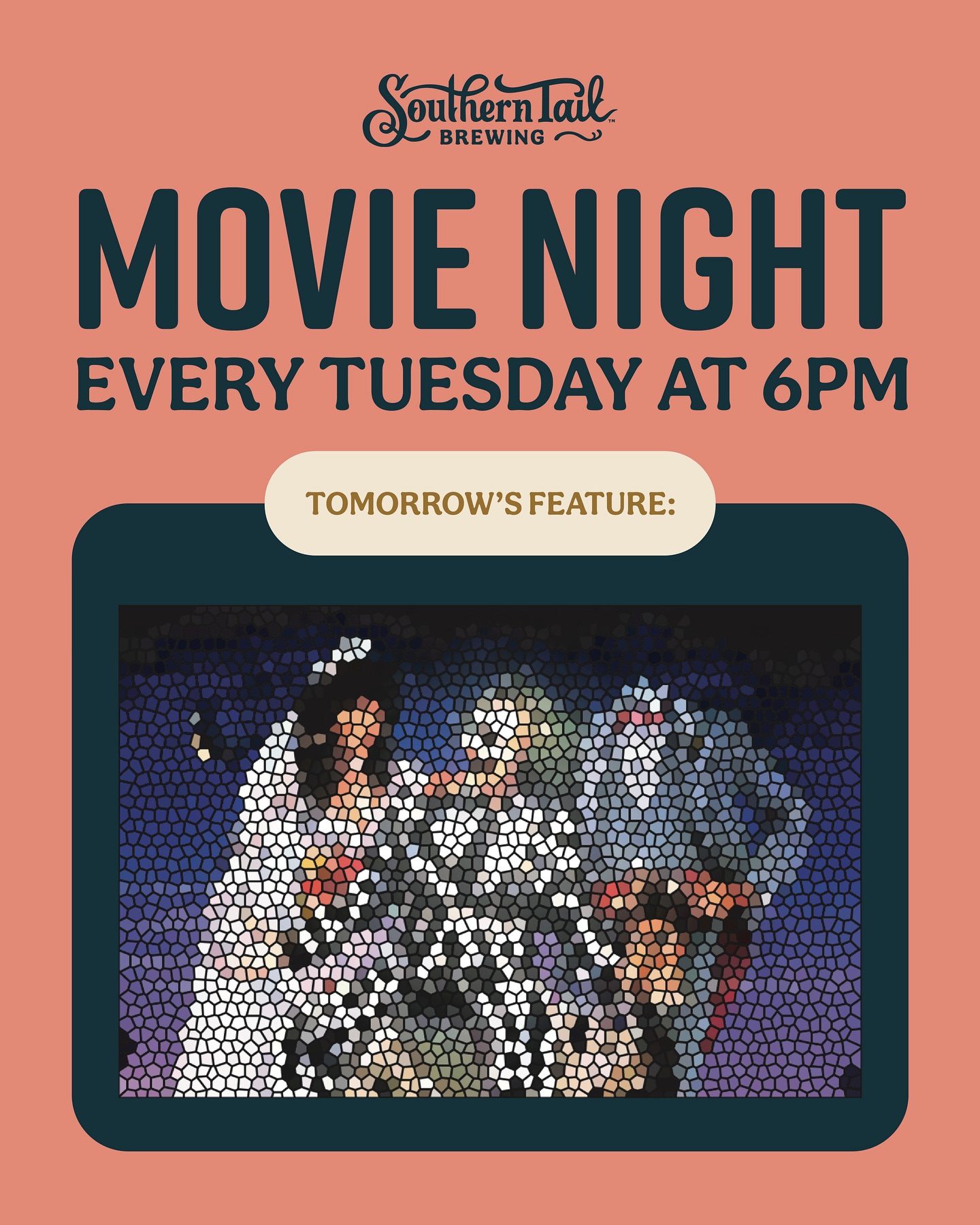 It’s that time of the week again… 🎬 Movie Night is back tomorrow at Southern Tail!
This week’s pick? Let’s just say it’s a ghoulishly funny tale about a mischievous spirit who just can’t resist making trouble for the living. 🪩💀
Think you know the movie? Drop your guess in the comments 👇
📍Southern Tail Brewing
🗓️ Tomorrow, October 20th
⏰ 6 PM