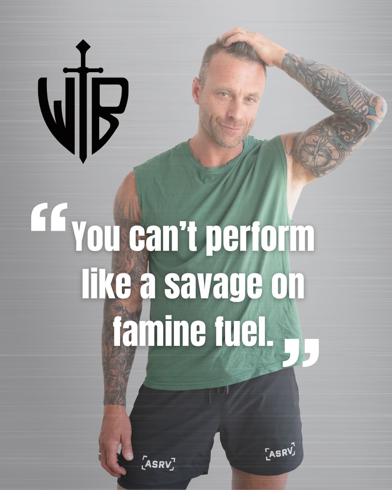 Read that again.
You’re not “disciplined” for surviving on coffee, cortisol, and no carbs.
You’re slowly dismantling the system you’re supposed to weaponize.
Fueling with carbs is a strategy. Not weakness.
How long have you been mistaking deprivation for domination?