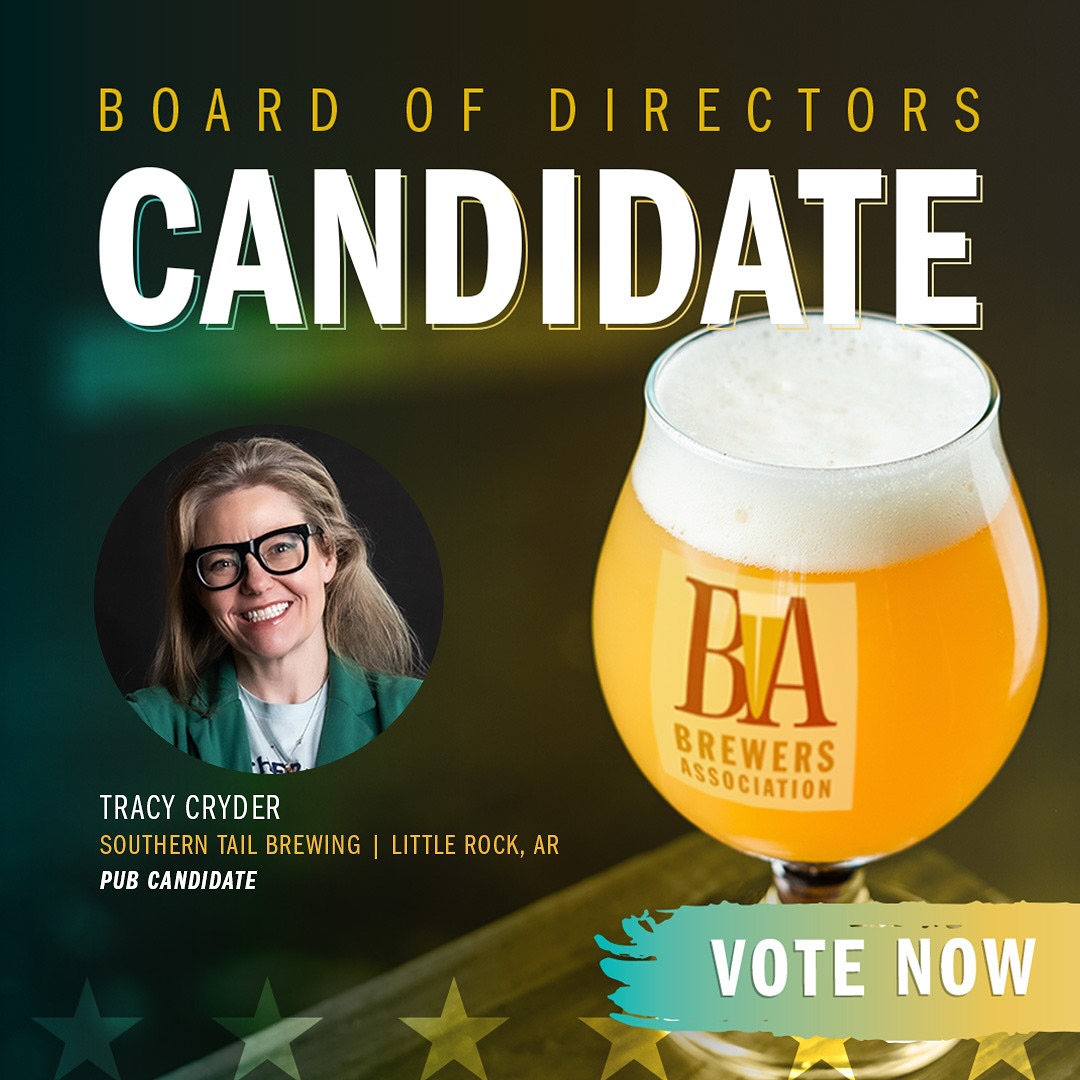 Southern Tail Brewing’s Owner & Co-Founder, Tracy Cryder is running for the Brewers Association Board of Directors. Her passion for craft beer and community are just some of the many reasons we believe she’s the right candidate & she would love your support!
“I am an owner, beer pourer, marketer, FOH manager….I have more than 70 employees but I am very hands on. We’re eclipsing our first year which has been exciting and learned many lessons.“ - Tracy Cryder
Watch her full candidate interview, & cast your vote today through the link in our bio!
