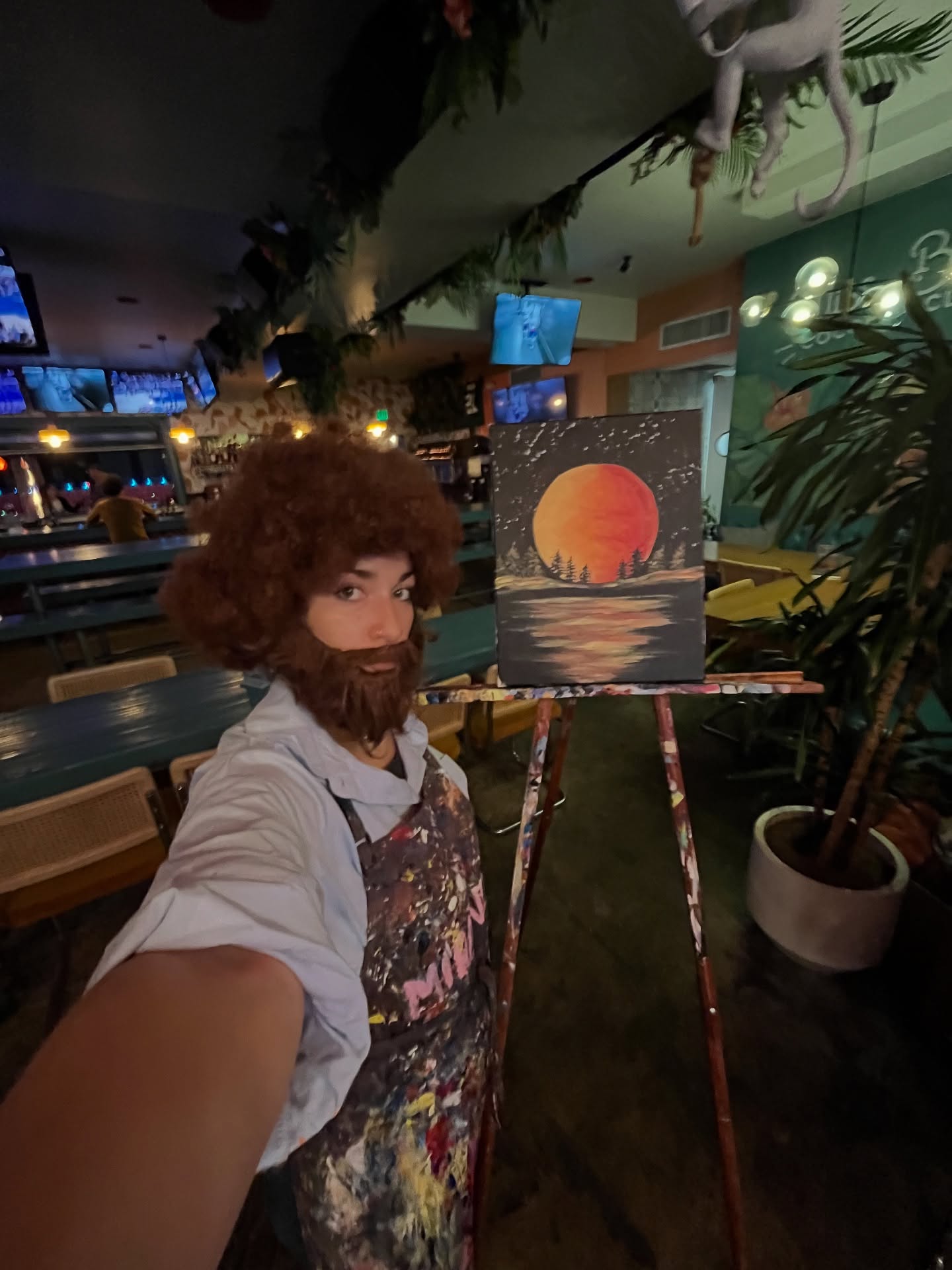 some scary stuff going on this month ‼️💀
i have one more paint class at @thehavenpizzeria next week! wear your costumes!!
tickets are on my website www.mirandaroseart.com 🎃🧡