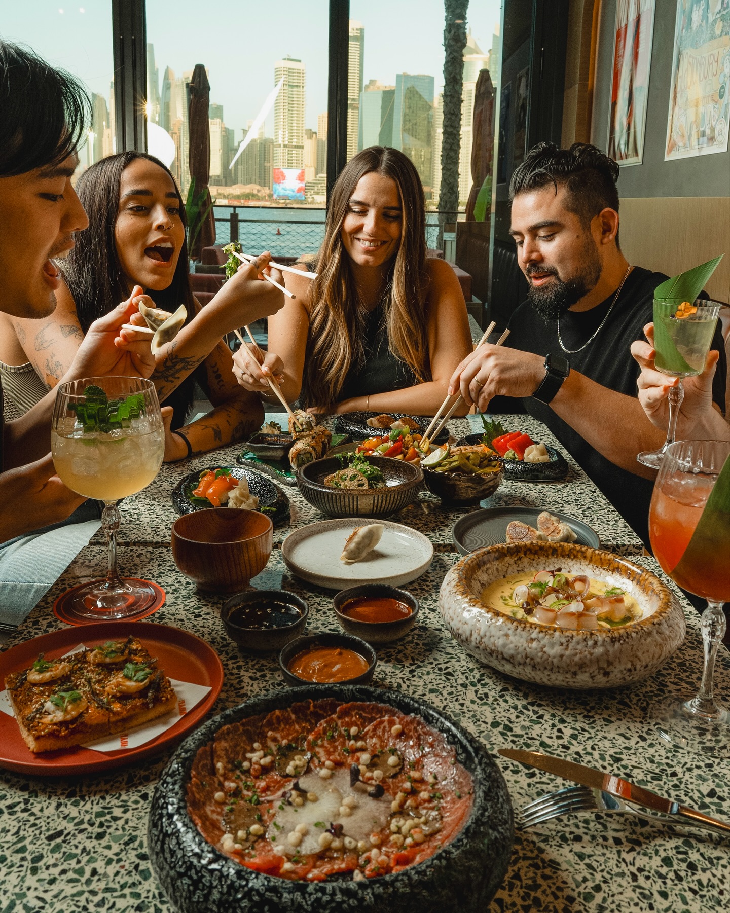 Sharing plates, and that never-ending laughter between bites. This is izakaya dining, #VNYLHiFi style.