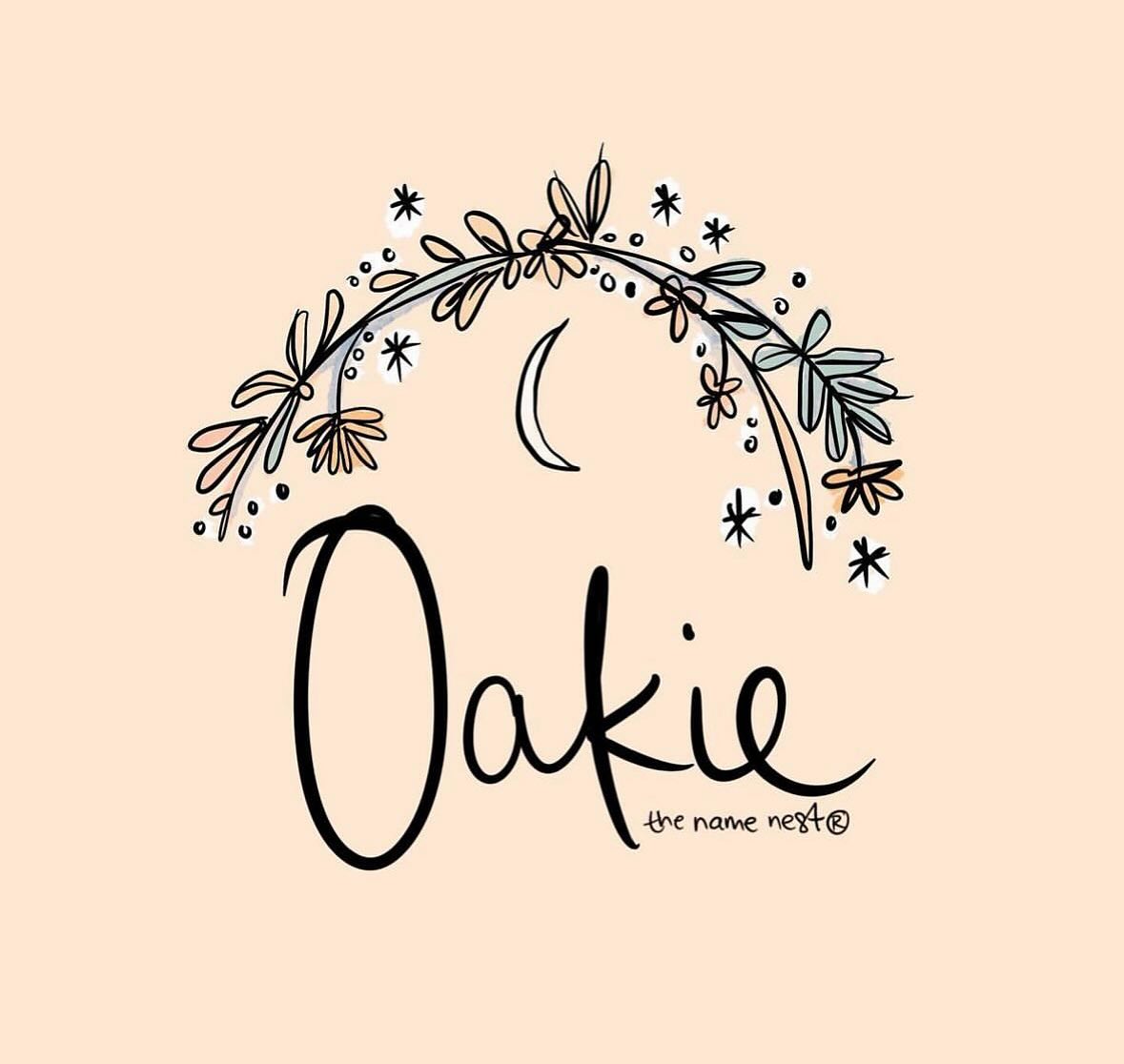Oakie ~ with an inner strength that would grow in time,
and a joy that was abounding that did truly shine,
to this soul who was gifted the name Oakie, to love,
who walked on a journey surrounded by angels above,
on clear days when the bluest sky was seen,
came a soul who was generous and knew how to dream,
as the earth grew and the seasons changed,
Oakie grew too, with a gentleness that remained ✨ original intuitive name meaning and artwork by Tara Sea, the name nest.
This name is Anglo-Saxon in origin and means ‘group of oak trees’. It is pronounced ‘Oh-key’. I think it’s a beautiful name for a boy or girl.
I hope to inspire you and that this name, Oakie, is one you will love and cherish for a lifetime! #thenamenest
Do you have a special Oakie in your life? Tag them and share the love 💛
Inspirational pairings: Oakie Bear ~ Oakie John ~ Oakie Sage ~ Oakie Roo ~ Oakie Vance ~ Oakie Wynn ~ Oakie Star ~ Delilah Oakie ~ Brayden Oakie
Want to purchase this name an an artwork? It is available to buy for only $14.99 as an instant A4 download on our website www.thenamenest.com