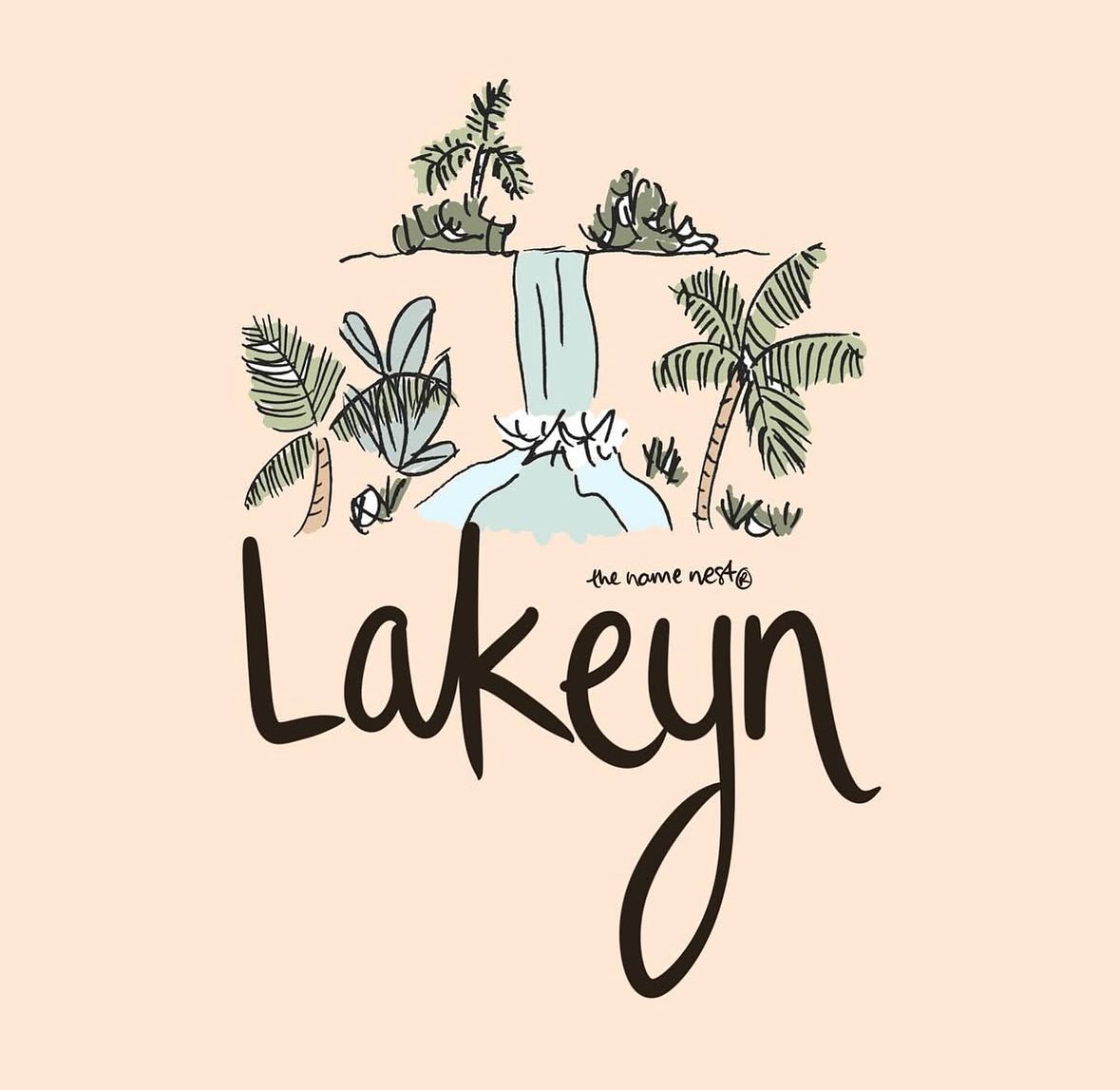 Lakeyn ~ this beautiful nature based soul is everything you imagine,
like the cool waters from a waterfall that flow into a small pool of water,
this little soul will be calming, grounded and love the water,
and will carry your heart within theirs ✨ original intuitive name meaning and artwork by Tara Sea ©, the name nest®.
This name is English in origin and means ‘a small pool of water’. First shared on the name nest back in 2018.
I hope to inspire you and that this name, Lakeyn, is one you will love and cherish for a lifetime! #thenamenest
Do you have a special Lakeyn in your life? Tag them and share the love 🤎
Want to purchase this name an an artwork? It is available to buy for only $14.99 as an instant A4 download on our website www.thenamenest.com #thenamenestl