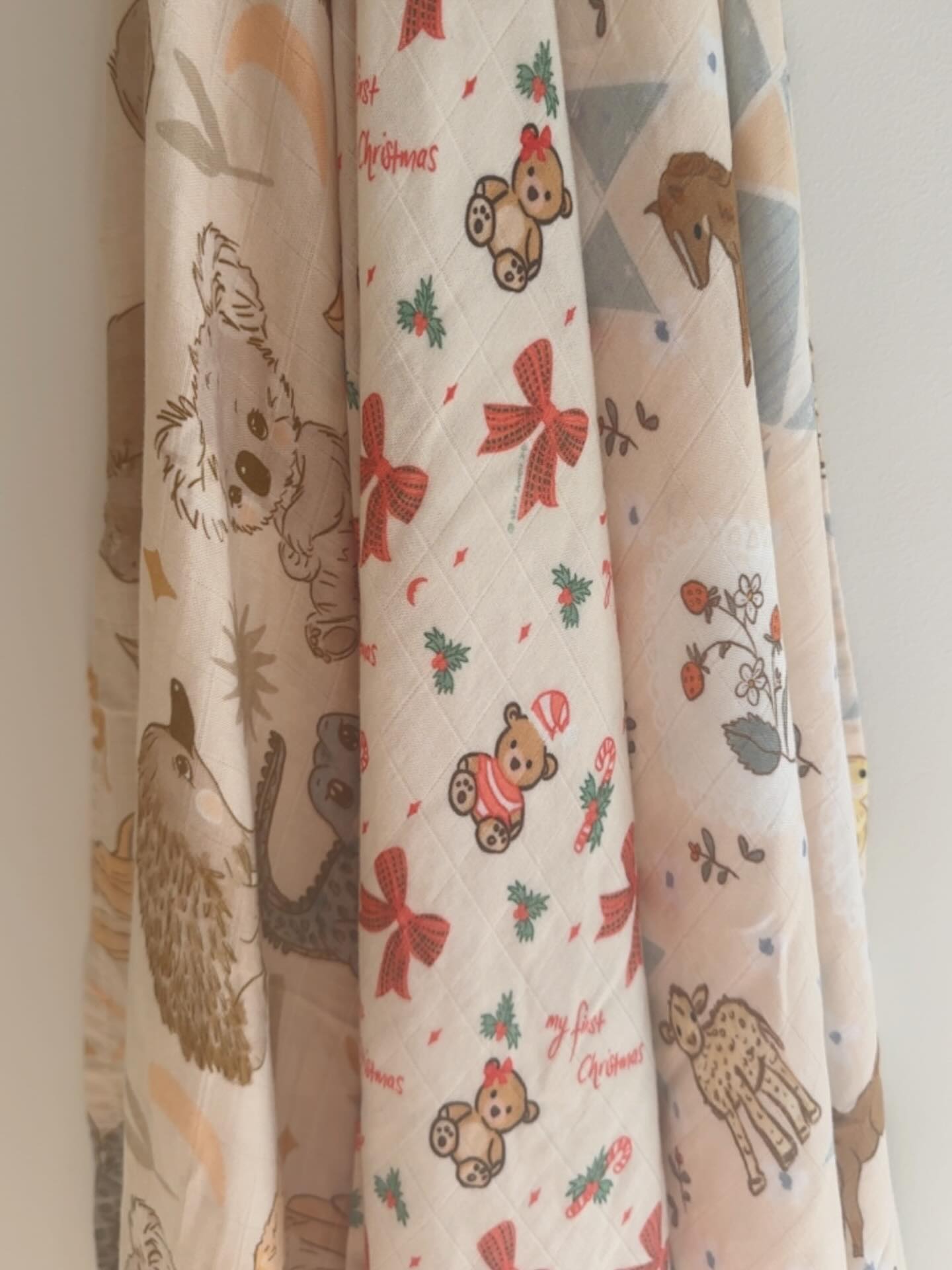 Don’t freak out but these 3 beloved wraps will sell out! Only a handful of each of these designs left 😯 run!!! Especially our first Christmas wrap as I can not guarantee another drop before Christmas at this stage xx