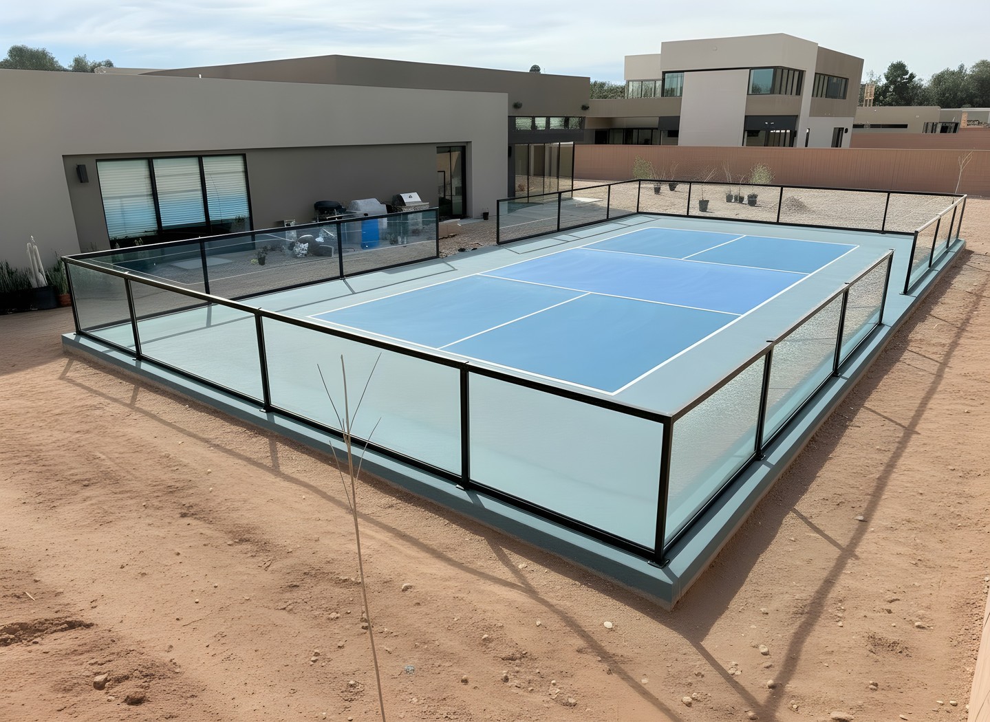 Property value, built into the design. This PICKLEGLASS™ installation in Las Vegas was specified for a private residence — engineered to deliver comme… Property value, built into the design. This PICKLEGLASS™ installation in Las Vegas was specified for a private residence — engineered to deliver comme…