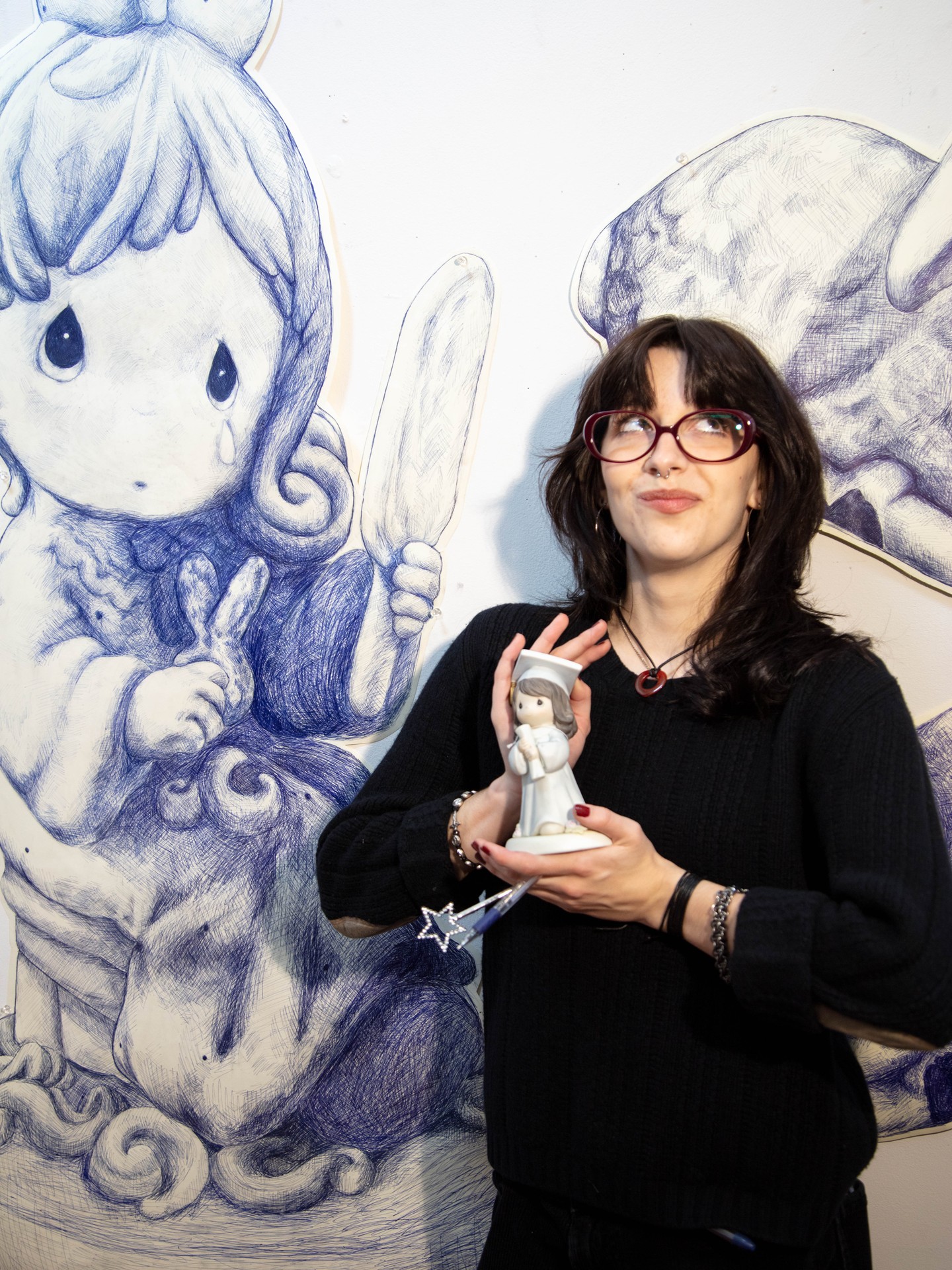 Today is #BallpointPenDay and nobody on campus is as prepared as Art and Design graduate student, Alexa Bakos Peters. In her time at U of I she has been creating large scale art pieces using exclusively ballpoint pen.
"I like the classic blue of the ballpoint pen — it reminds me of cyanotype, and feels regular and familiar," said Bakos Peters.
Alexa started working in ballpoint pen in high school while simultaneously working at a pharmacy and an Italian deli. Her art teacher helped her get the deli job and told her it was perfect saying, "It's impossible to get bored, we can always draw," so she did. She would draw on old orders at the deli and prescription scrap paper at the pharmacy and her passion for art eventually led her here.
Her pen recommendation is a Pentel R.S.V.P. 0.7mm in Blue.
Artwork: @bankrupt_on_selling
@artgradsidaho @uidahoartdesign
#UIdaho #MFA #Art