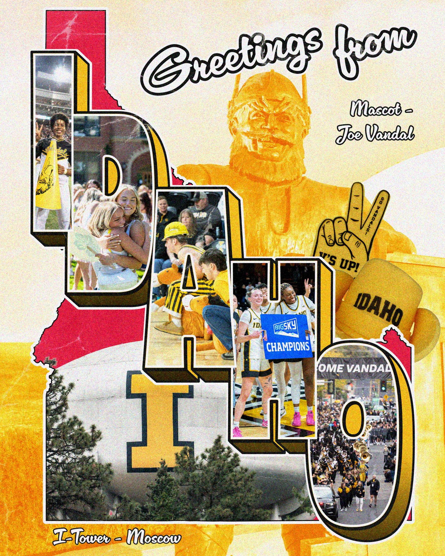 Digital postcard from us here in Idaho. Send your love to a Vandal you miss by tagging them in this post (card). 💛💌
#IdahoDay #Idahome #Idaho #UIdaho