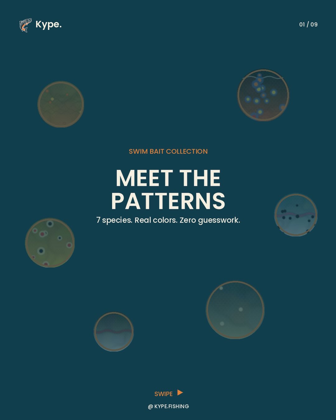 Meet the Patterns 🎣
Every Kype swim bait is built to match a species’ real col