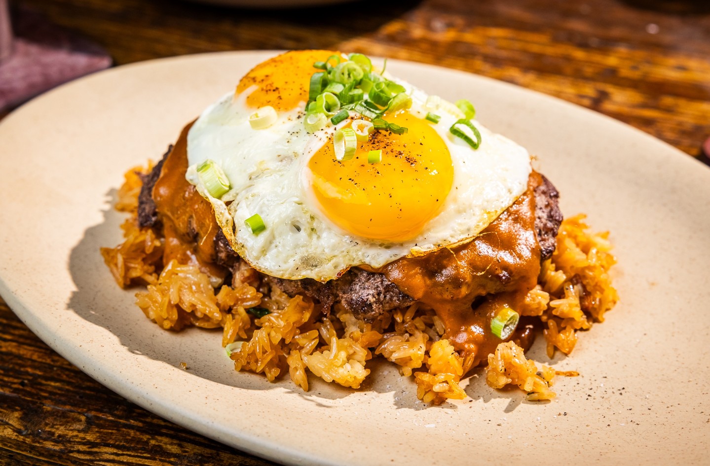 comfort food with a little island-inspired flair. 🍳🍚our loco moco comes with seasoned hamb....