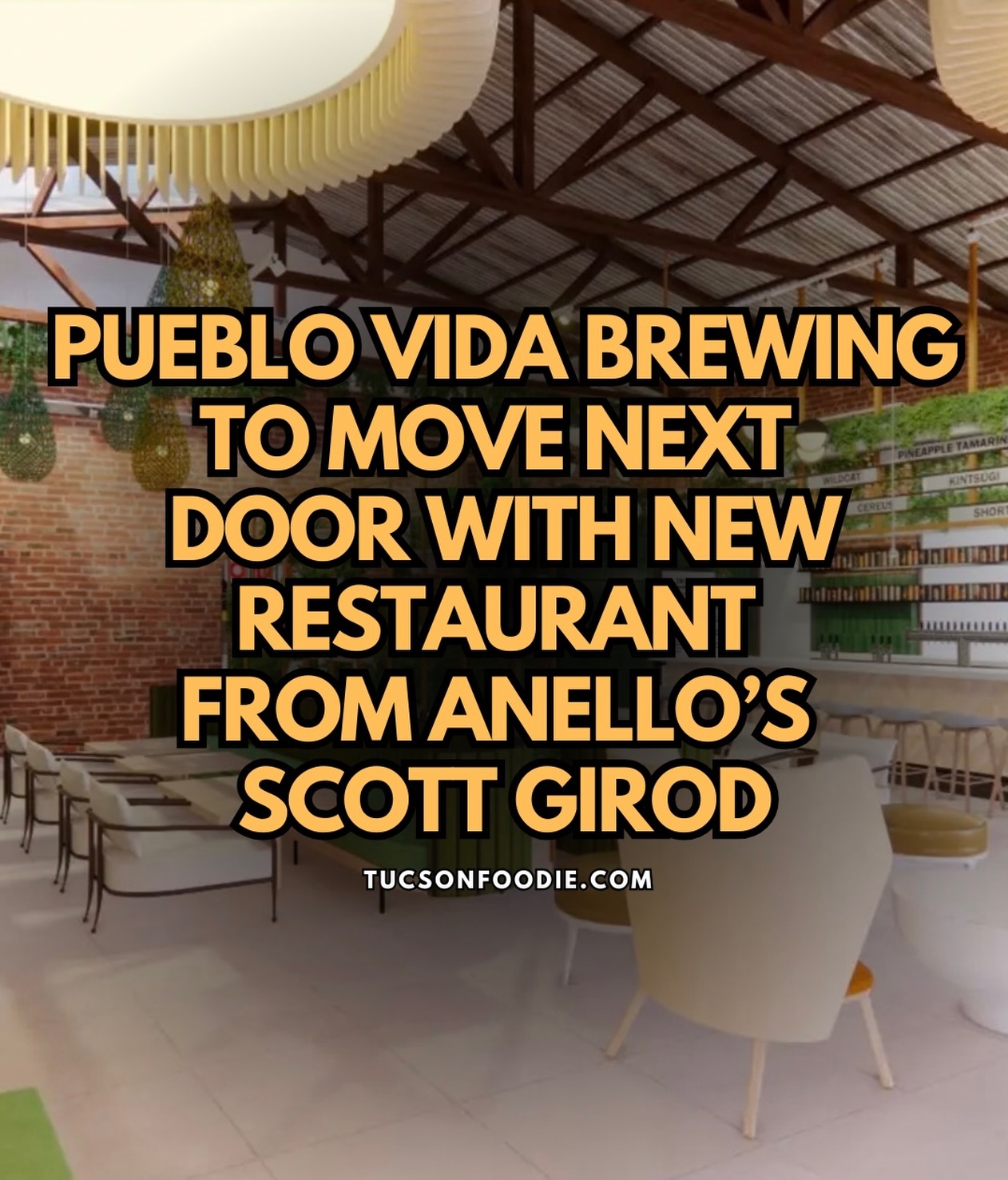 @Pueblovida is closing its original downtown taproom this fall, 12 years after opening, and moving next door to a larger space at 121 E. Broadway Blvd.
The new taproom will seat 100+ guests and feature 14 taps, a curated wine program and, for the first time, a restaurant. Chef Scott Girod of @Anello_pizzeria will open a new restaurant in the shared space, expected to follow the taproom’s late fall 2026 opening in early 2027.
“This taproom has always been more than four walls. It’s where we’ve celebrated milestones, introduced hundreds of new beers, watched friendships grow and built a community we’re incredibly grateful for. While we’re excited about what’s next, it’s impossible not to feel sentimental about saying goodbye to the place where it all happened.” — @Pueblovida Co-founder Linette Antillon
Read the article on Tucsonfoodie.com